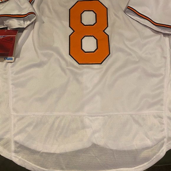 Majestic BALTIMORE ORIOLES CAL RIPKEN Flex Base Men JERSEY Sz 40,44,48,52,56 New - Picture 5 of 6